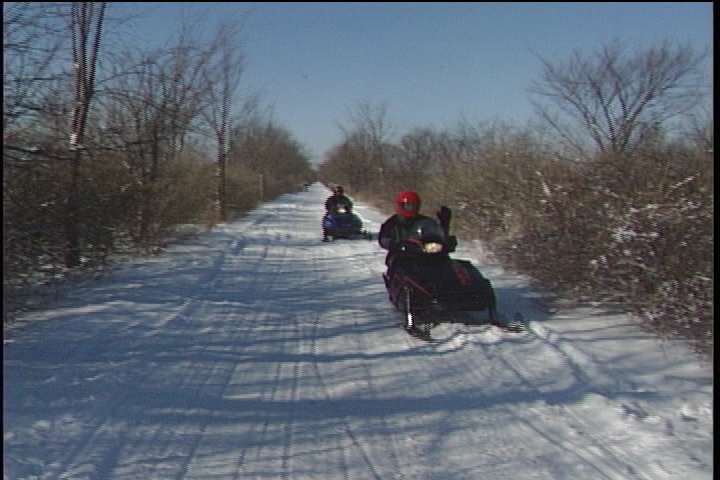 Where can snowmobile trails be found in Wisconsin?